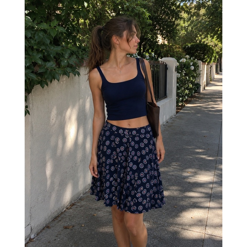 Vintage Banana Republic Medallion Print Skirt